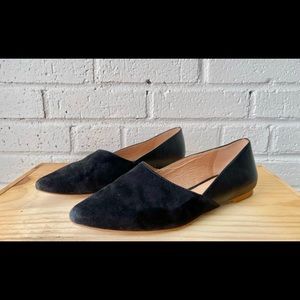 Madewell size 5.5 “The Lizbeth” Flat in leather & suede